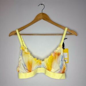 New Diane Von Furstenberg Colorful Women's Bralette Size L